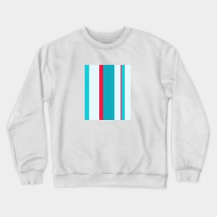 Crazy stripes red and blue Crewneck Sweatshirt